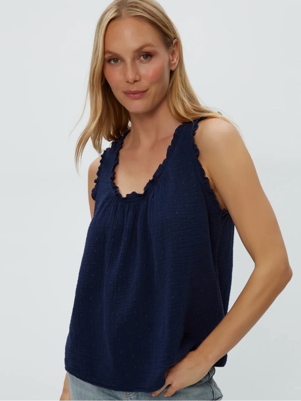 Michael Stars Gauze Black Tank